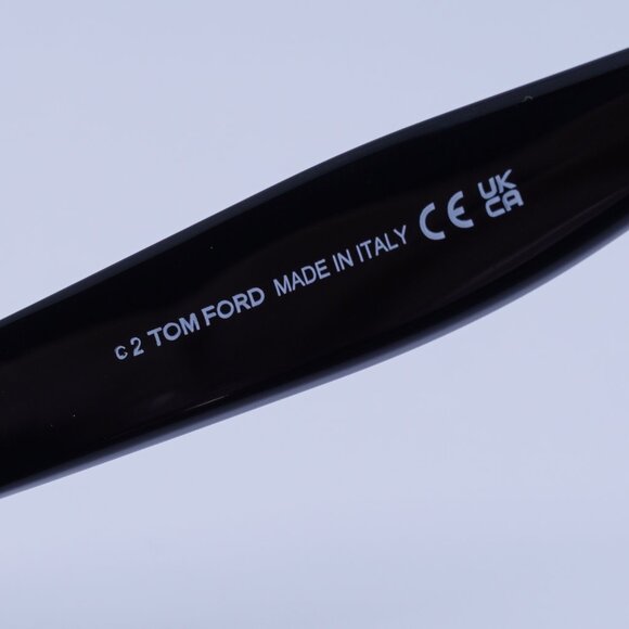 Tom Ford Jerry FT1222 01B Sunglasses Black Butterfly Frame, Smoke Lenses - Picture 8 of 9